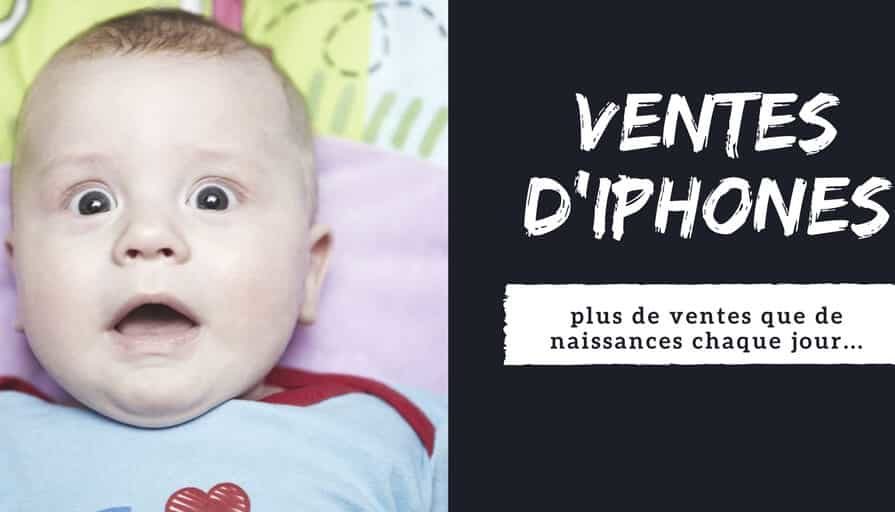 Les ventes d%u2019iPhones dépassent les naissances de bébés dans le monde chaque jour