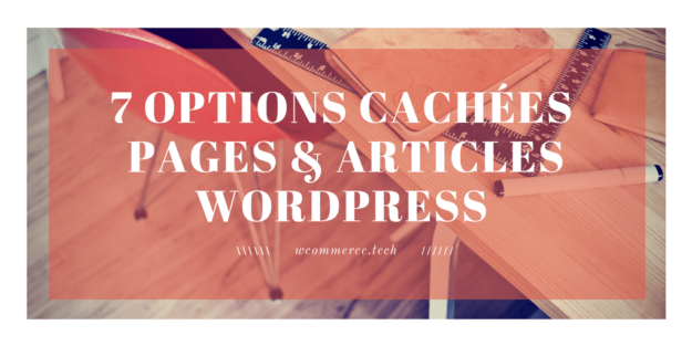 7 Options cachées dans les pages et articles de WordPress
