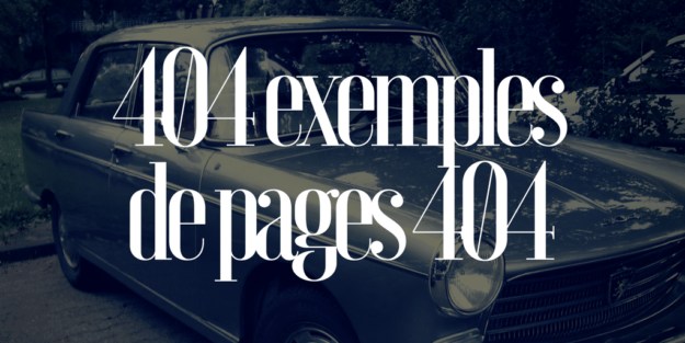 404 Exemples de Pages d’Erreur 404