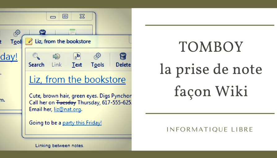 Tomboy _ la prise de note libre façon Wiki